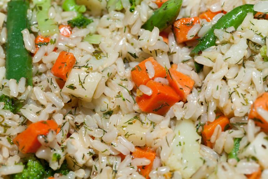 Herb Roasted Winter Veggies and Rice