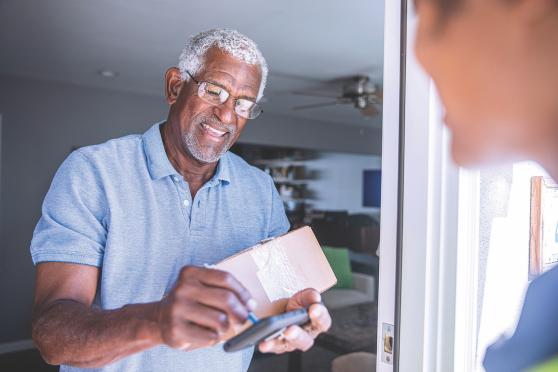 Man receiving medications