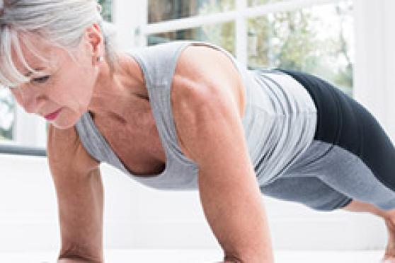 Woman doing a plank